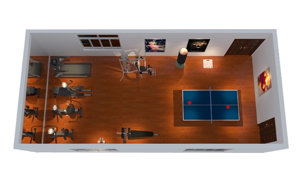 150平方健身房配置方案-广西开元体育健身器材有限公司